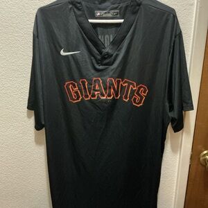 Nike San Francisco Giants Jersey Black No 0 Size XXL MLB Baseball Shirt 
0036